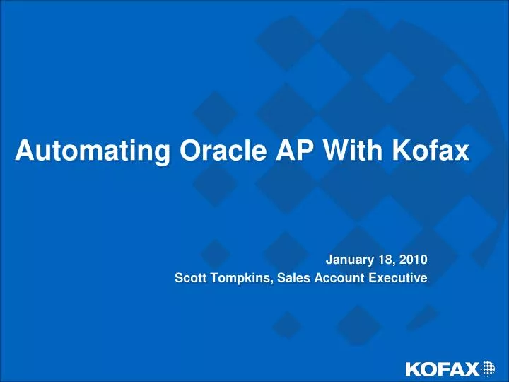 automating oracle ap with kofax