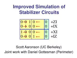 Improved Simulation of Stabilizer Circuits