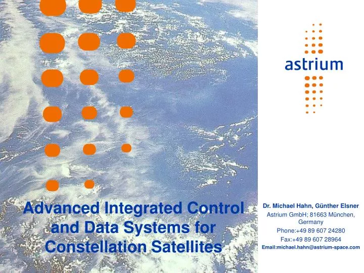 advanced integrated control and data systems for constellation satellites