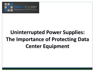 Uninterruped Power Supplies - DP Air