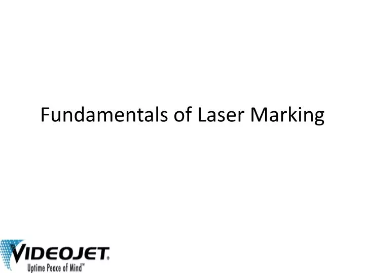 fundamentals of laser marking