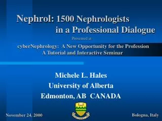 Nephrol: 1500 Nephrologists 		 in a Professional Dialogue
