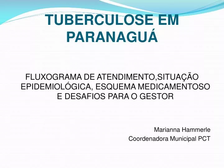 tuberculose em paranagu