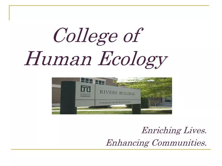 college of human ecology