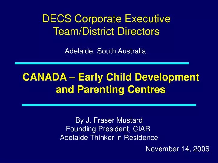 canada early child development and parenting centres