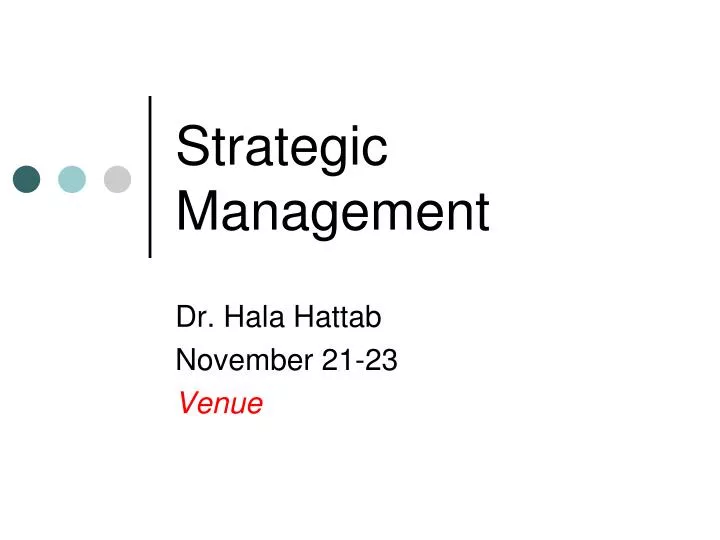 strategic management