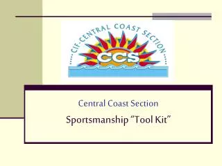 Central Coast Section Sportsmanship “Tool Kit”