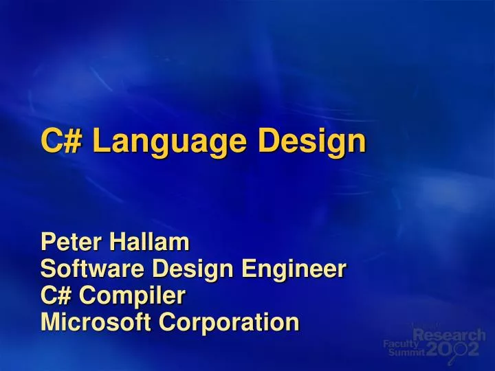 c language design