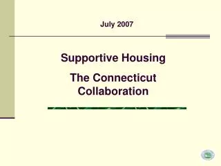 Supportive Housing The Connecticut Collaboration
