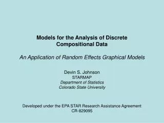 Models for the Analysis of Discrete Compositional Data An Application of Random Effects Graphical Models