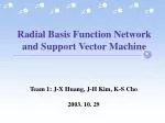 Radial Basis Function Network and Support Vector Machine