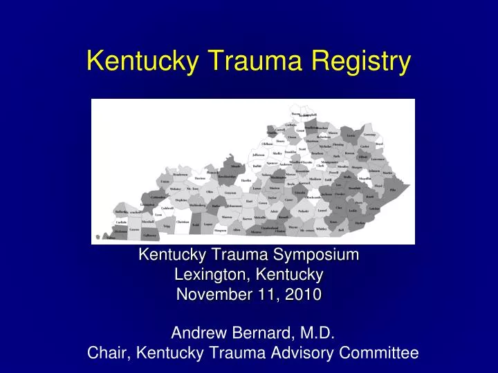 kentucky trauma registry