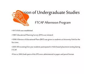 Division of Undergraduate Studies