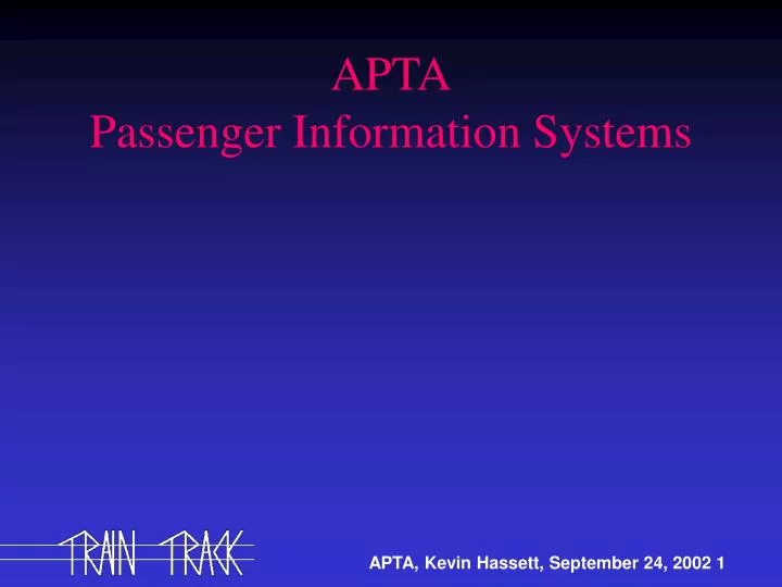 apta passenger information systems