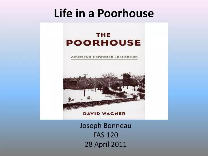 life in a poorhouse