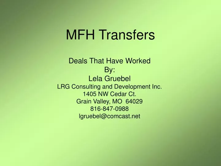 mfh transfers