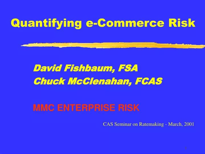 quantifying e commerce risk