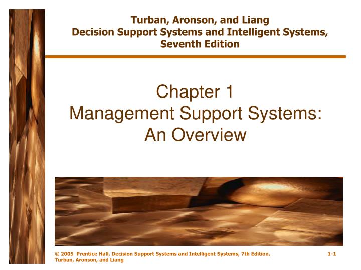 chapter 1 management support systems an overview