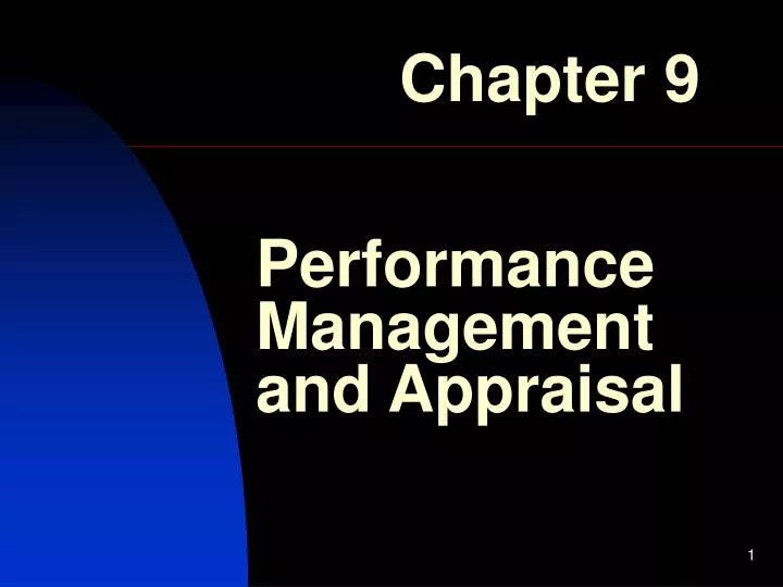 performance management and appraisal