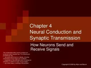 Chapter 4 Neural Conduction and Synaptic Transmission