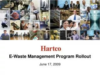 E-Waste Management Program Rollout