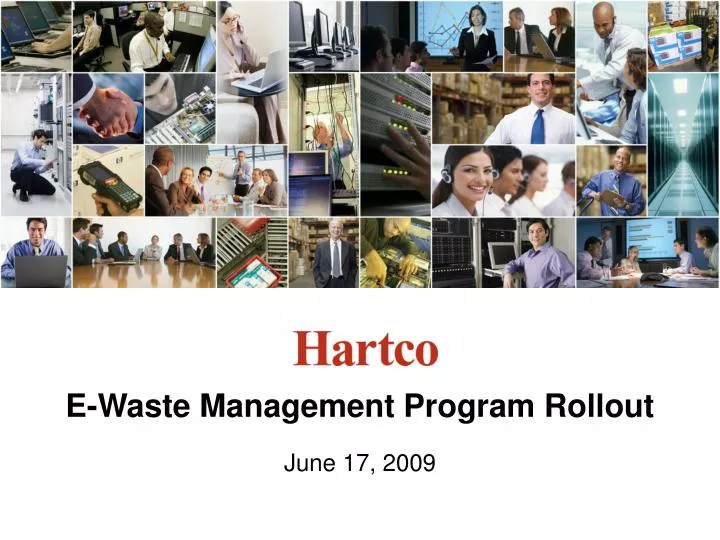 e waste management program rollout