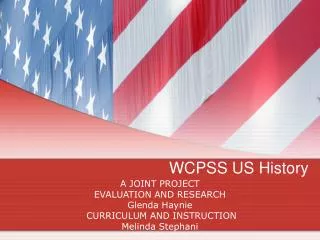 WCPSS US History