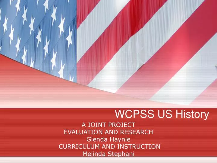 wcpss us history
