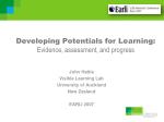 Developing Potentials for Learning: Evidence, assessment, and progress