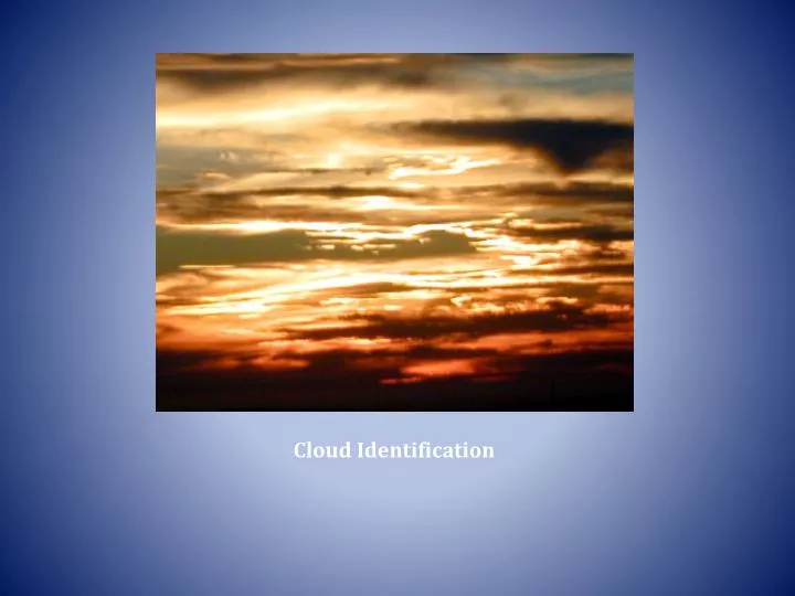 cloud identification