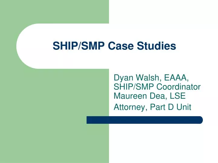 ship smp case studies
