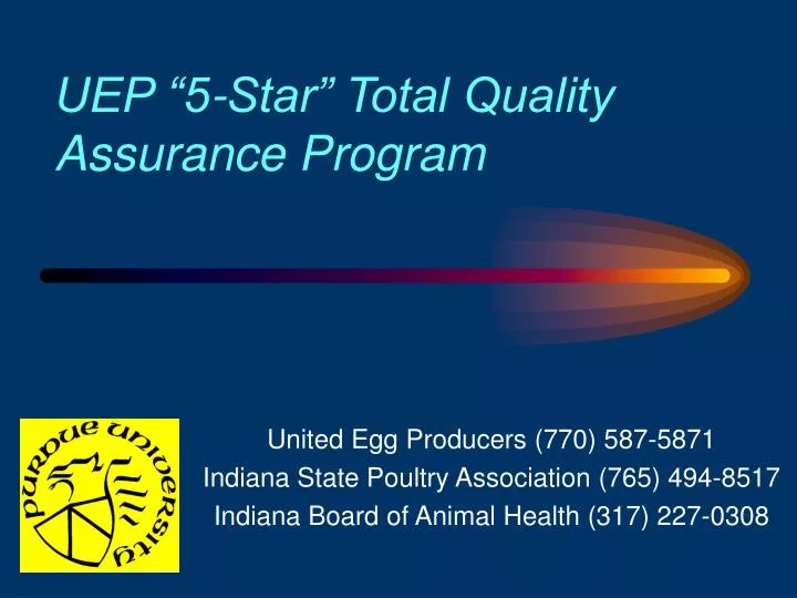 uep 5 star total quality assurance program
