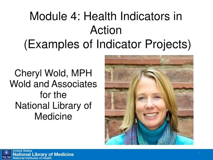 module 4 health indicators in action examples of indicator projects
