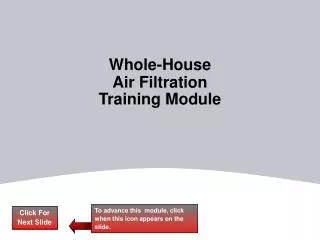 Whole-House Air Filtration Training Module