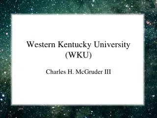 Western Kentucky University (WKU)