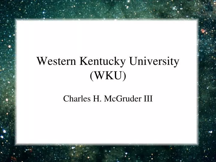 western kentucky university wku