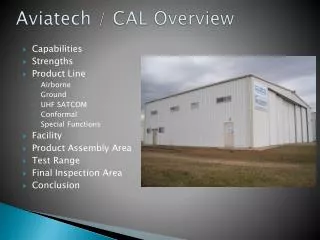 Aviatech / CAL Overview