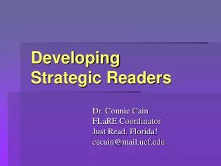 Developing Strategic Readers