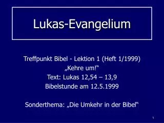Lukas-Evangelium