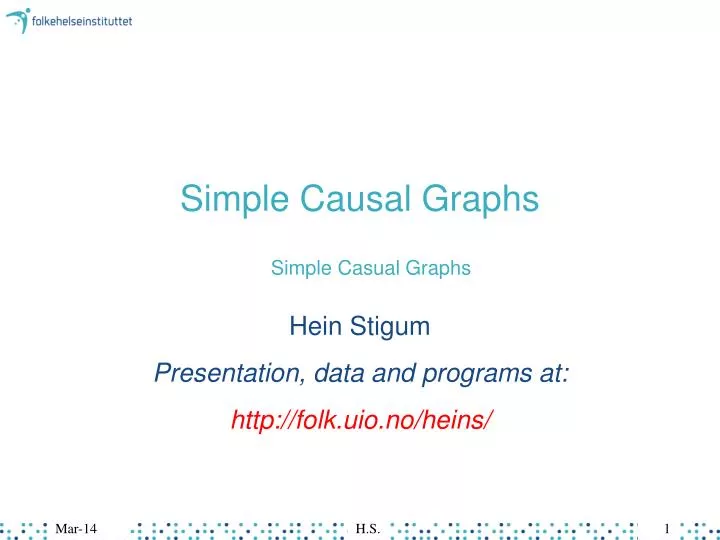simple causal graphs