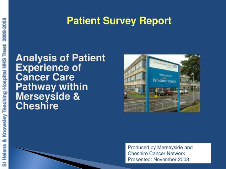analysis of patient experience of cancer care pathway within merseyside cheshire