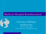 Medicare Hospital Reimbursement