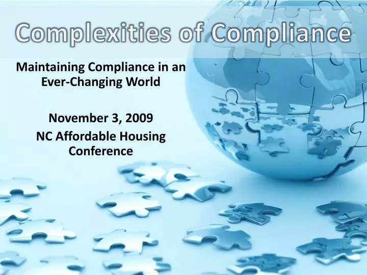 complexities of compliance