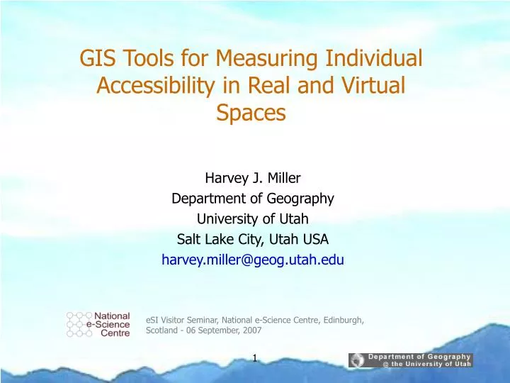 gis tools for measuring individual accessibility in real and virtual spaces