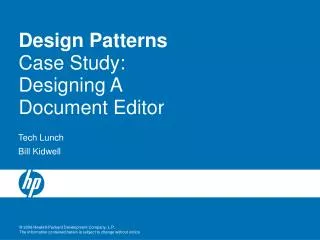 Design Patterns Case Study: Designing A Document Editor