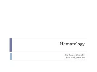 Hematology