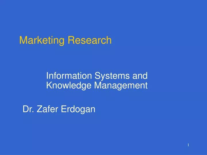 marketing research