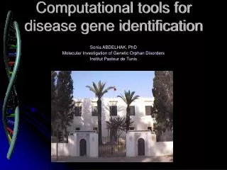 Computational tools for disease gene identification