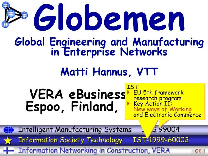 globemen global engineering and manufacturing in enterprise networks matti hannus vtt