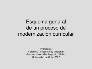 esquema general de un proceso de modernizaci n curricular